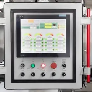 شاشة لمس متعددة الألوان مزوّدة بنظام تحكم PLC